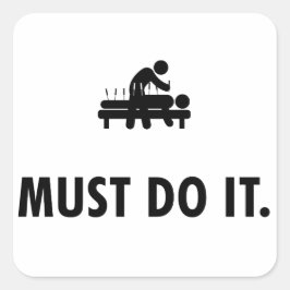 Acupunctie Vierkante Sticker