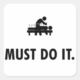 Acupunctie Vierkante Sticker