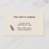 Acupunctie Visitekaartje (Achterkant)