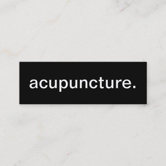 acupunctie Visitekaartje (Voorkant)