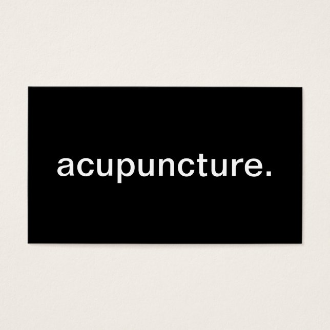 Acupunctie Visitekaartje (Voorkant)