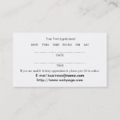 Acupunctie-Visitekaartje Afsprakenkaartje (Achterkant)