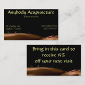Acupunctie-Visitekaartje Visitekaartje (Voorkant / Achterkant)