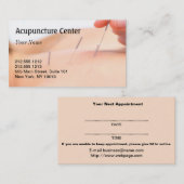 Acupunctie Visitekaartje voor benoeming Afsprakenkaartje (Voorkant / Achterkant)