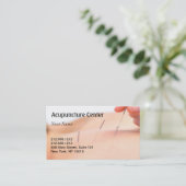 Acupunctie Visitekaartje voor benoeming Afsprakenkaartje (Staand voorkant)