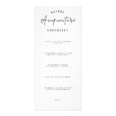 Acupunctie voor behandeling Controlelijst en nazor Reclamekaart (Voorkant)