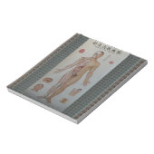 Acupunctie wijst volledige lichaamswandkunst notitieblok (Linkerzijde)