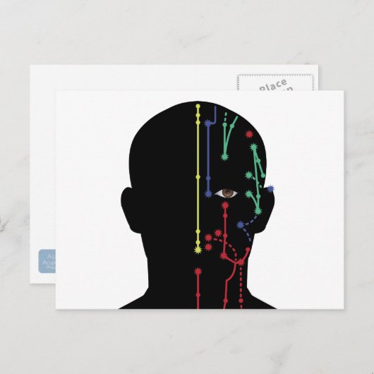 Acupunctiemodel Briefkaart (Voorkant / Achterkant)