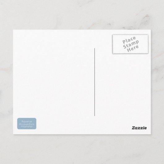 Acupunctiemodel Briefkaart (Achterkant)