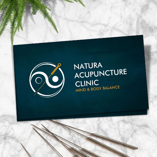 Acupunctienaald - Yin Yang Visitekaartje