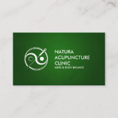Acupunctienaald - Yin Yang Visitekaartje (Voorkant)