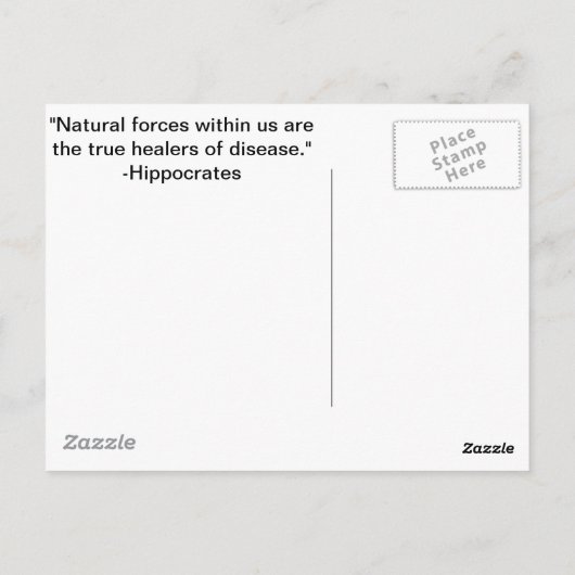 Acupunctieplek Briefkaart (Achterkant)