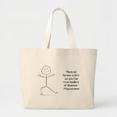 Acupunctieplek Grote Tote Bag (Voorkant)