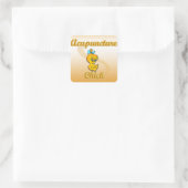 Acupunctieschick Vierkante Sticker (Tas)