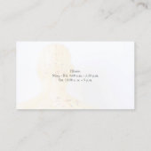 Acupunctieschop en schouders achter uitzicht visitekaartje (Achterkant)