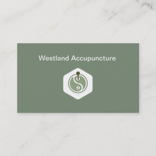 Acupunctieservices Moderne Visitekaartje aan twee  (Voorkant)