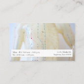 Acupunctietorso en -armen met tekstveld visitekaartje (Achterkant)