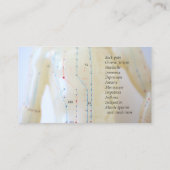 Acupunctietorso en -armen visitekaartje (Achterkant)