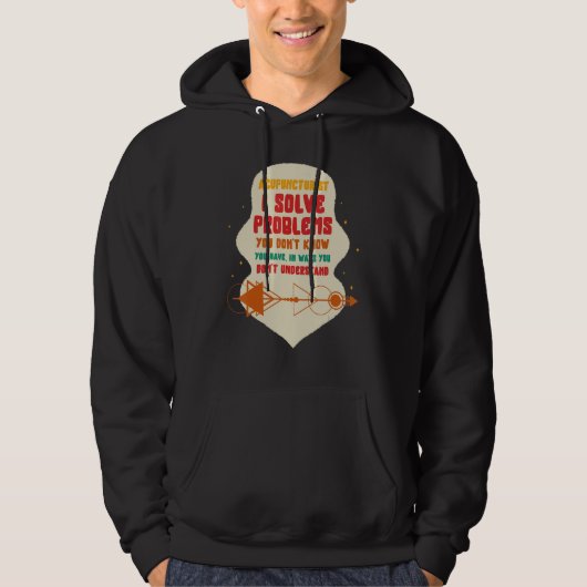 Acupuncture Acupuncturist I Solve Problems Needle  Hoodie (Voorkant)