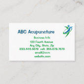 ACUPUNCTURE Alternatief holistisch integratief Visitekaartje (Voorkant)