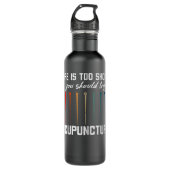 Acupuncture Needles Acupuncture Treatment Try Acup Waterfles (Voorkant)