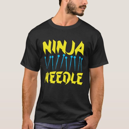 Acupuncture Ninja Needle Acupuncturist Acupuncture T-shirt (Voorkant)