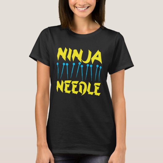 Acupuncture Ninja Needle Acupuncturist Acupuncture T-shirt (Voorkant)
