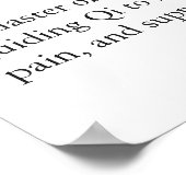 Acupuncture Qi Flow Wall Art for Clinic Office  Poster (Hoek)