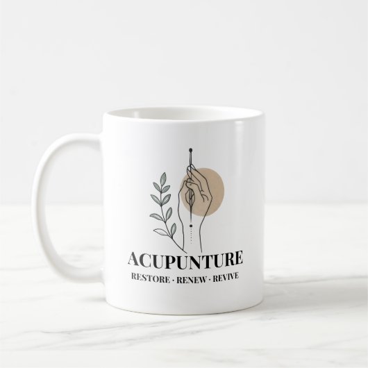 Acupuncture Therapy Mug Restore Renew Revive  Koffiemok (Links)