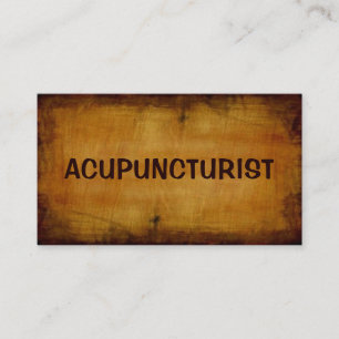 Acupuncturist Antiek Visitekaartje