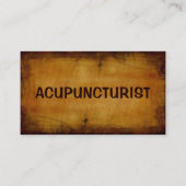 Acupuncturist Antiek Visitekaartje (Voorkant)