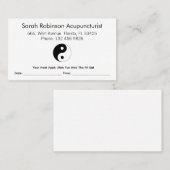 Acupuncturist Benoeming Visitekaartje (Voorkant / Achterkant)