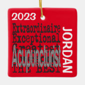 Acupuncturist Extraordinaire CUSTOM Keramisch Ornament (Voorkant)