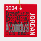 Acupuncturist Extraordinaire CUSTOM Keramisch Ornament (Voorkant)