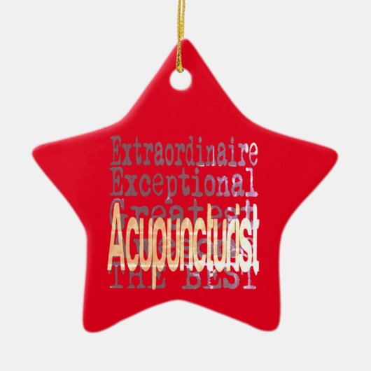 Acupuncturist Extraordinaire Keramisch Ornament (Voorkant)