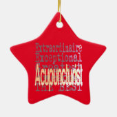Acupuncturist Extraordinaire Keramisch Ornament (Achterkant)
