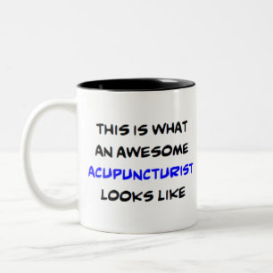 acupuncturist, geweldige tweekleurige koffiemok
