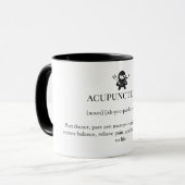 Acupuncturist Mok Naald Ninja Cadeau Koffiebeker (Voorkant links)