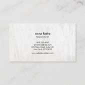 Acupuncturist Naald Logo Wood Visitekaartje (Achterkant)