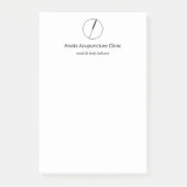 Acupuncturist NaaldLogo Post-it® Notes (Voorkant)