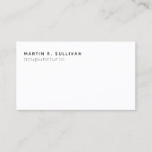 Acupuncturist (of een andere prof) minimalist B/W Visitekaartje (Voorkant)