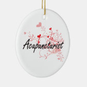 Acupuncturistisch artistiek ontwerp met hart keramisch ornament (Rechts)