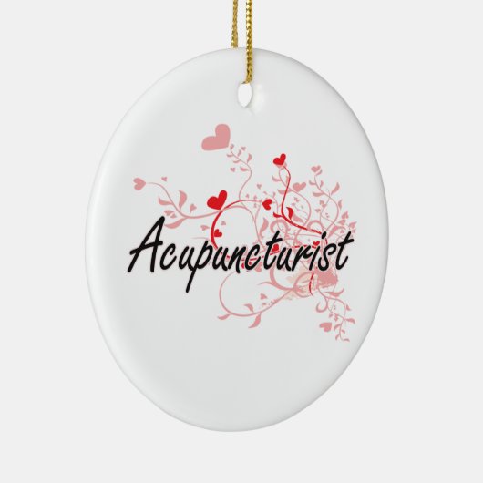 Acupuncturistisch artistiek ontwerp met hart keramisch ornament (Rechts)