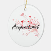 Acupuncturistisch artistiek ontwerp met hart keramisch ornament (Links)