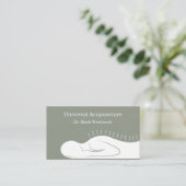 Acupunctuur aan twee kanten visitekaartje (Staand voorkant)