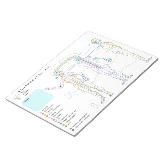 acupunctuur, acupunctuurkast notitieblok (Schuin)