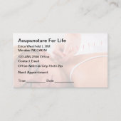 Acupunctuur Afspraak Budget Visitekaartjes (Voorkant)