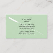 Acupunctuur behandeling visitekaartje template (Achterkant)