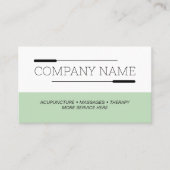 Acupunctuur behandeling visitekaartje template (Voorkant)