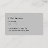 Acupunctuur Chinese geneeskunde Visitekaartje (Achterkant)